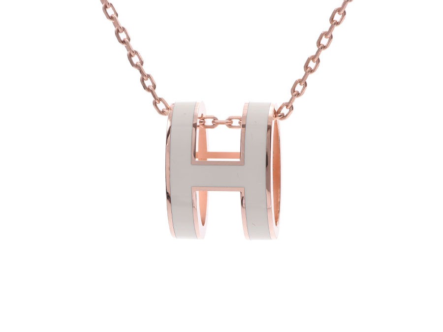 Hermes pop outlet h pendant white