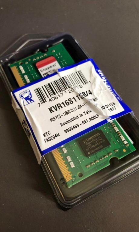 Kingston 4gb Ddr3 1600mhz Laptop Ram Electronics Computers Others On Carousell