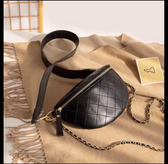 Quilted leather hot sale belt bag