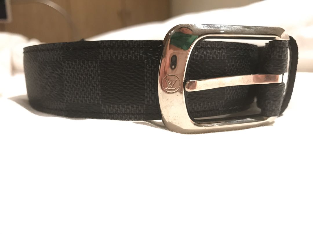 Louis Vuitton Classic Damier Graphite Belt 38 Inch 95cm Pristine Condition Men S Fashion Watches Accessories Belts On Carousell