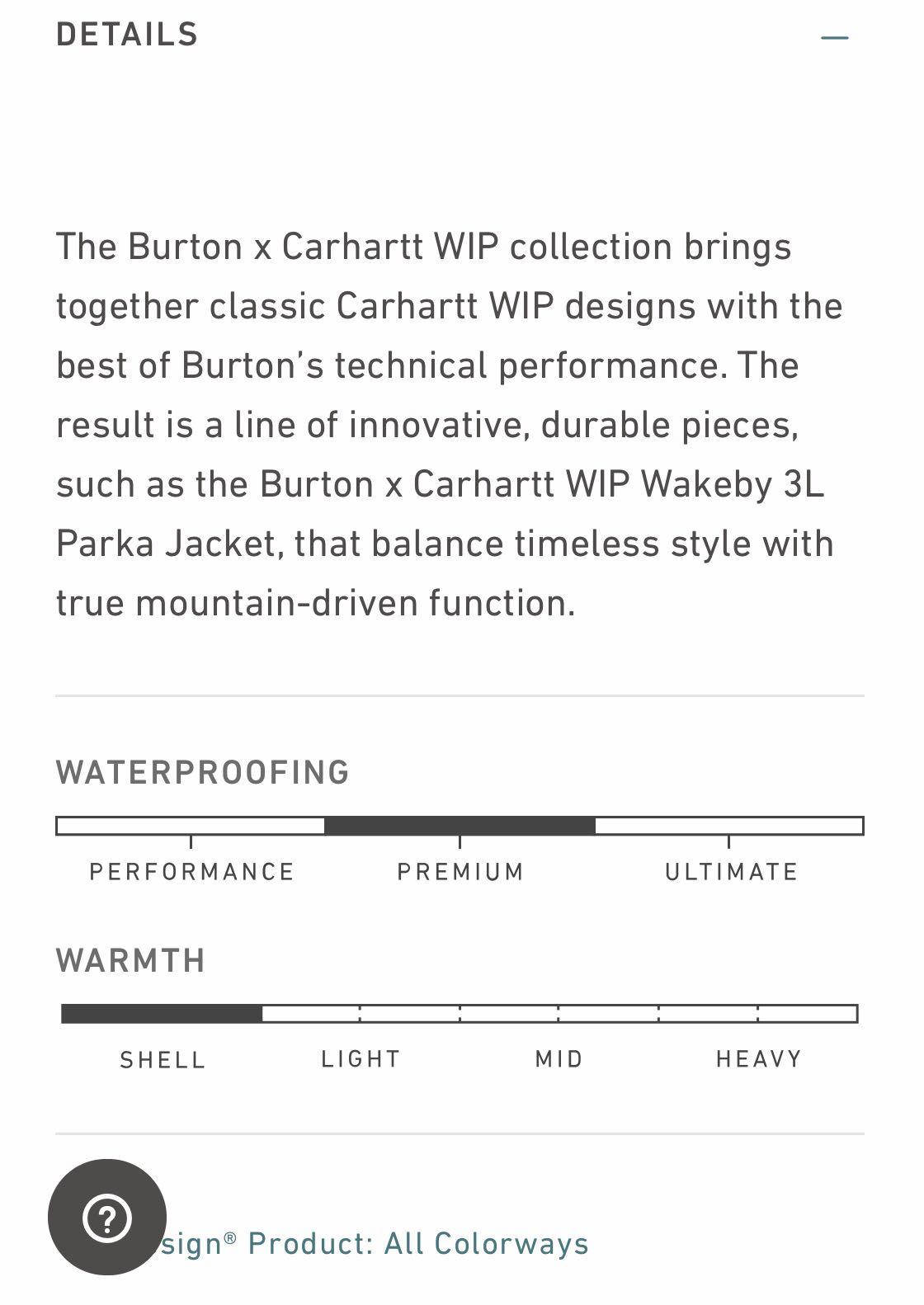 Men's burton x carhartt wip wakeby deals 3l parka jacket