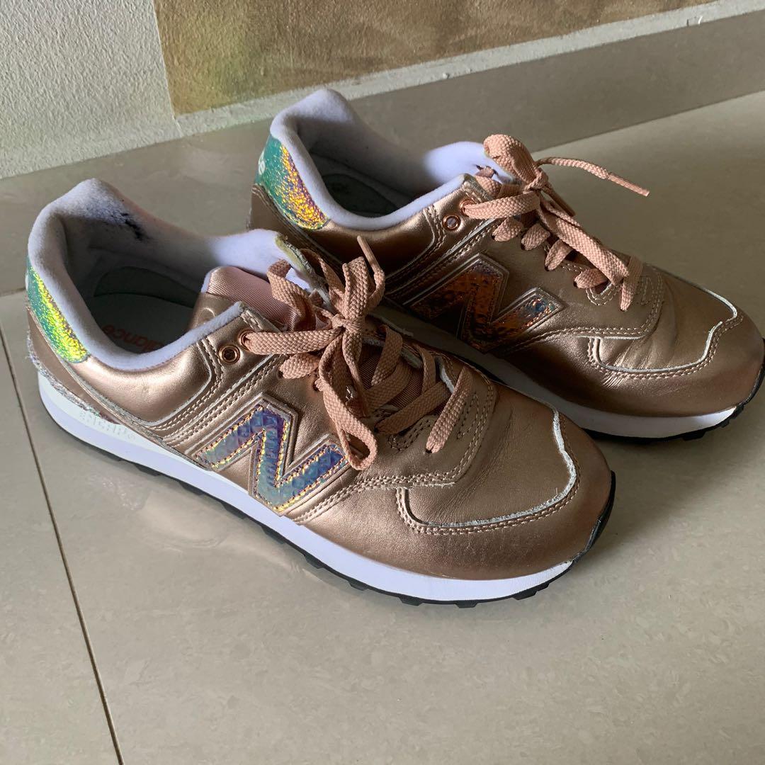 New 373 Trainers in Rose Gold, Fashion, Footwear, Sneakers on Carousell