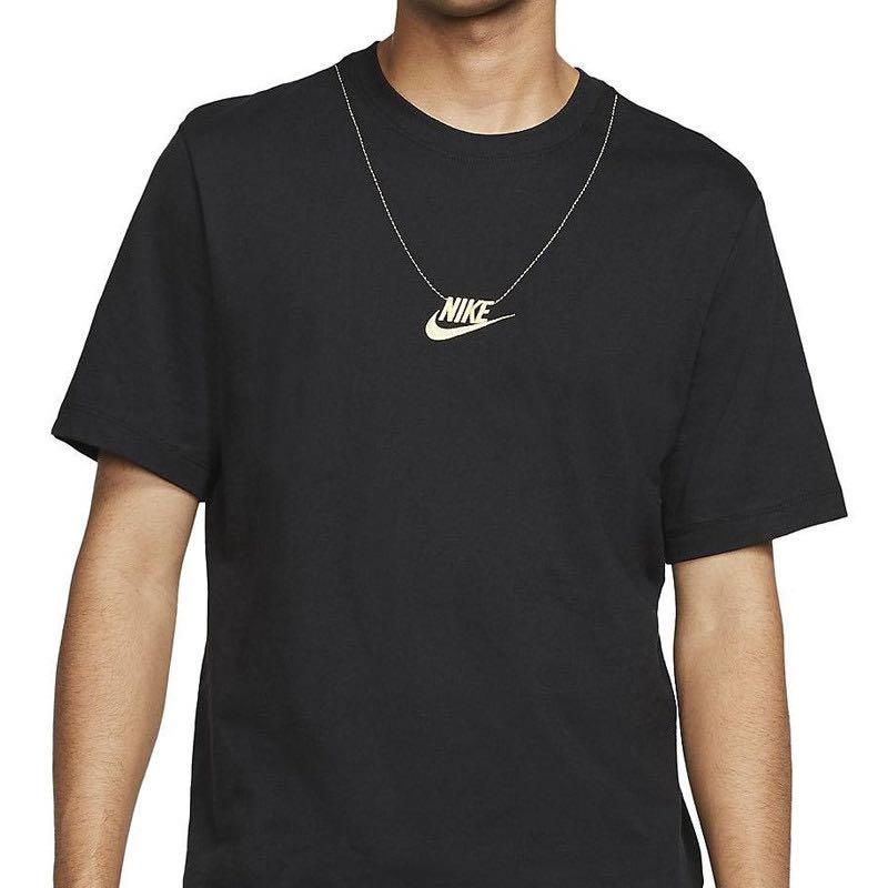 Nike Embroidery Chain Necklace Black 