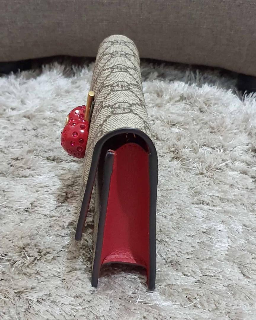 Original Gucci GG Supreme Mini Bag with Cherries