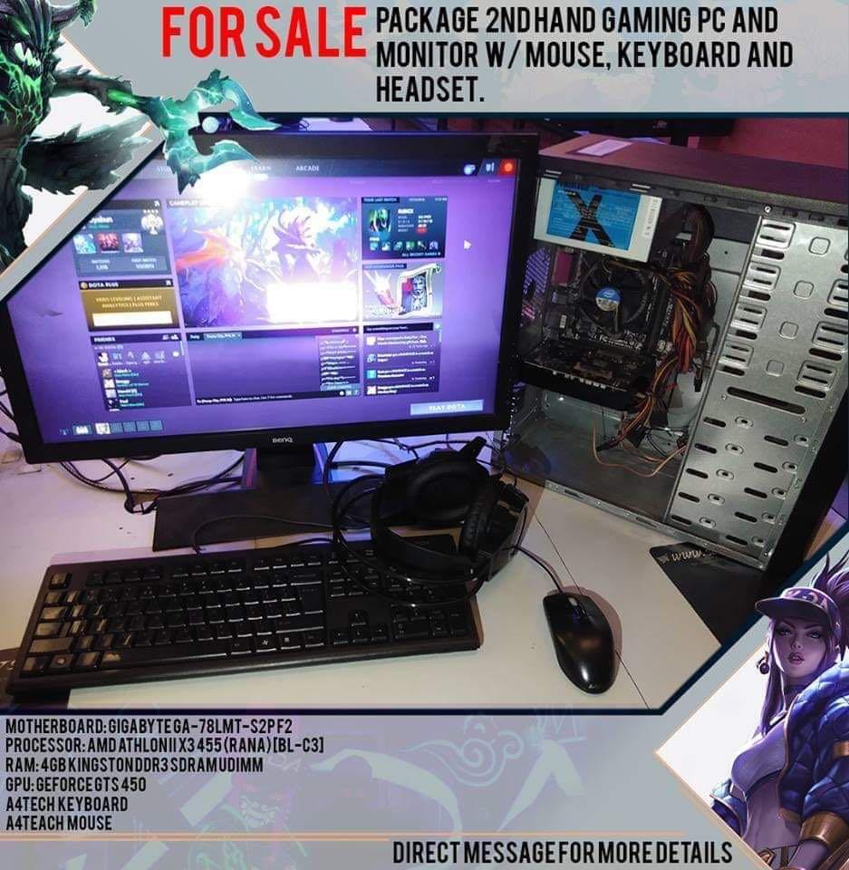 Package 2nd Hand Gaming PC and Monitor, Computers & Tech, Desktops on