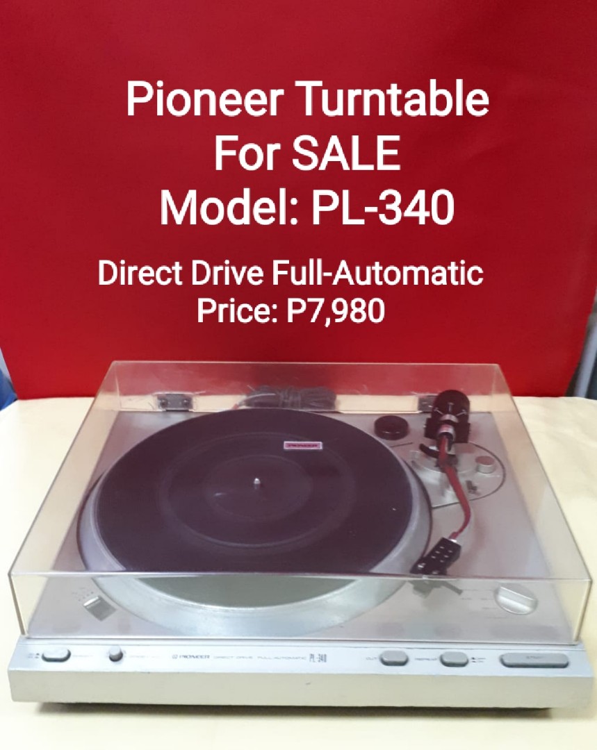 Pioneer Turntable For SALE, Audio, Other Audio Equipment on Carousell
