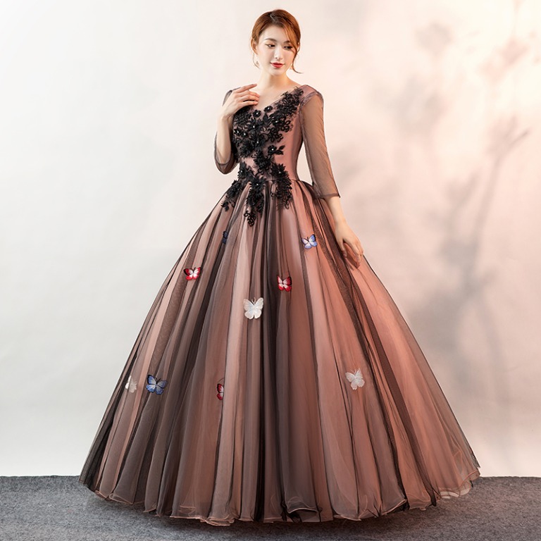 Butterfly long dress on sale
