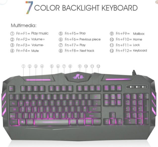 Teclado rii best sale rk900