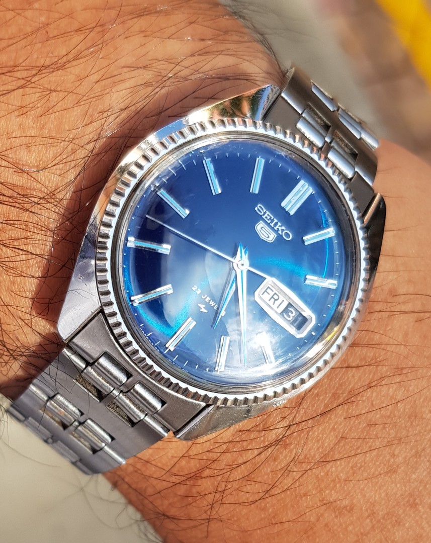 Seiko 5126 8050 very clean runs well superb blue green dial