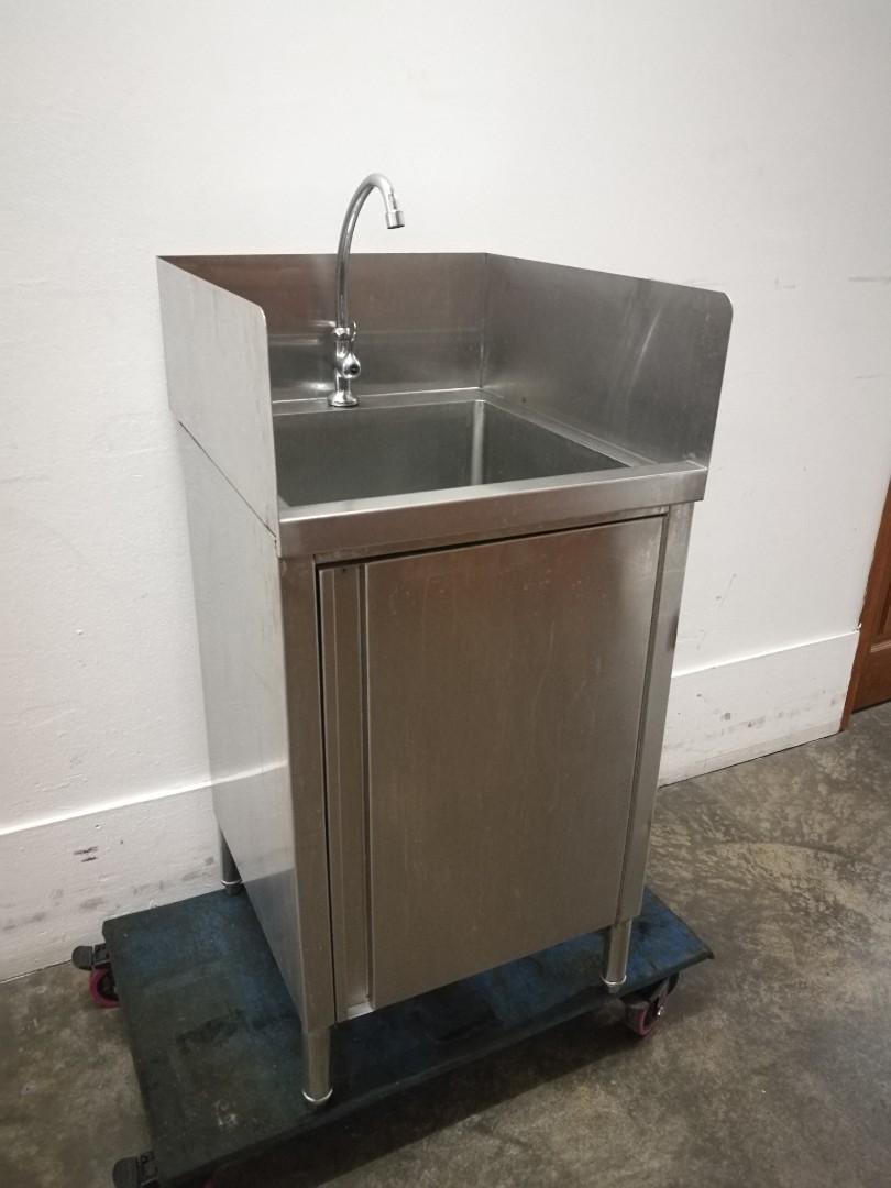 Stainless steel sink with swing door/ kitchen sink/ stainless steel sink Furniture
