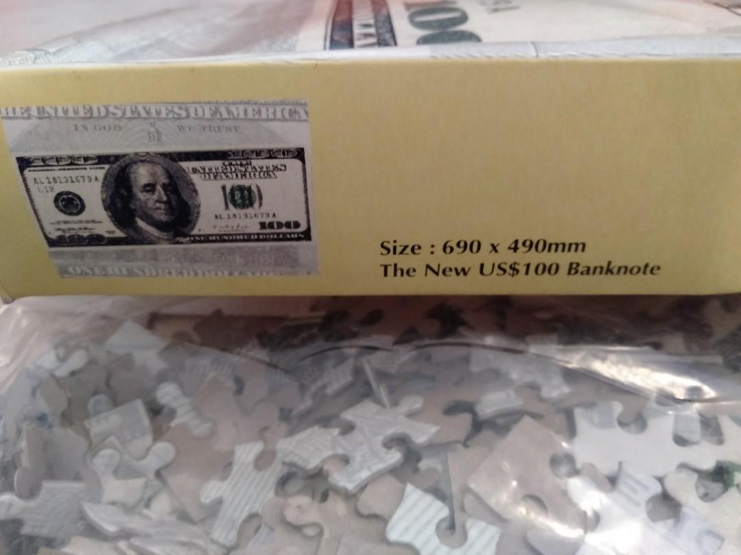 US$100 BANKNOTE jigsaw puzzle, Hobbies & Toys, Memorabilia ...