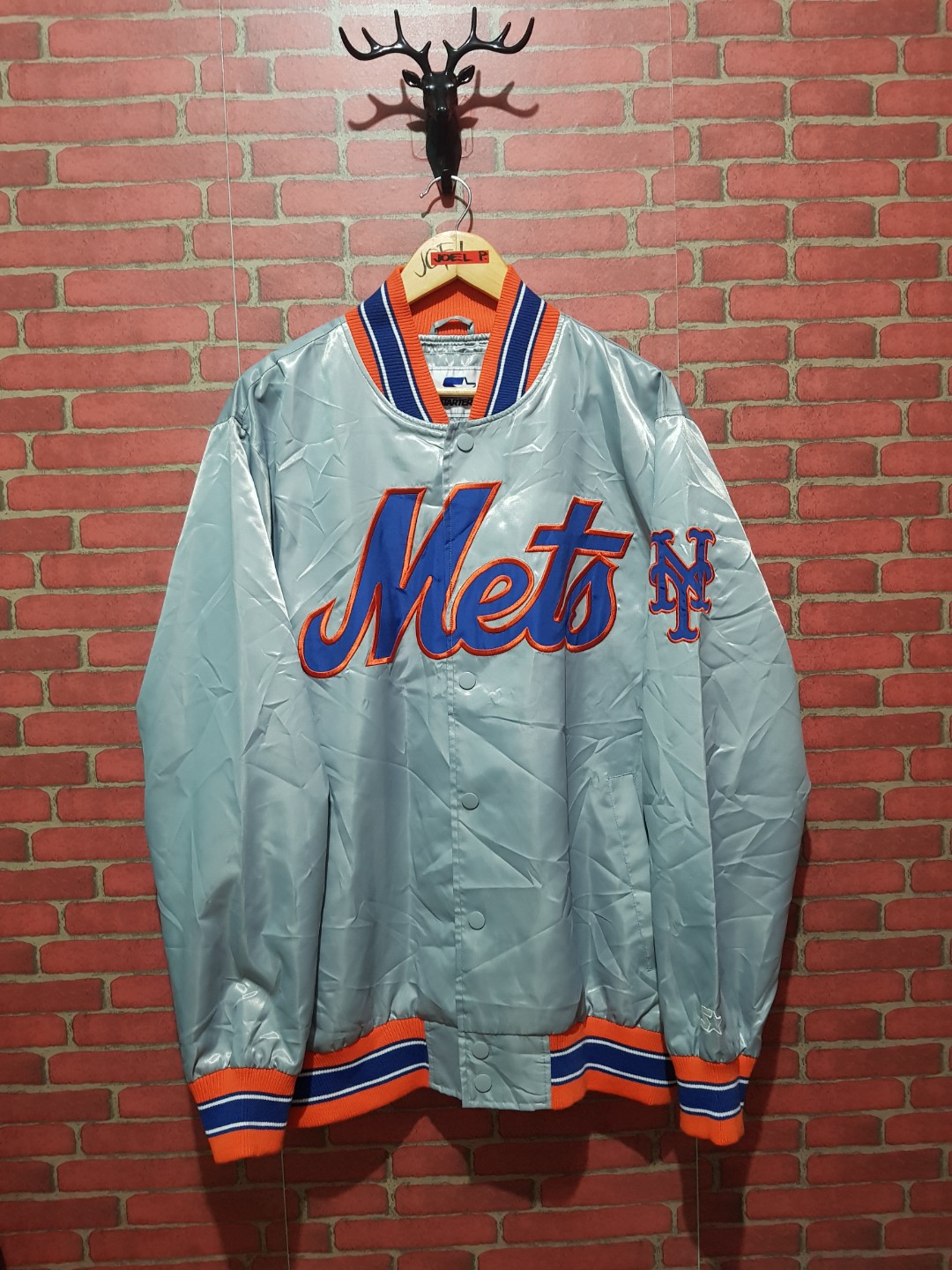 RARE Vintage MLB Baseball New York Yankees satin baby blue starter jacket  2XL  eBay