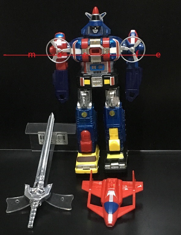Voltron Dairugger XV POPY - Pièces Détachées - Excellent état
