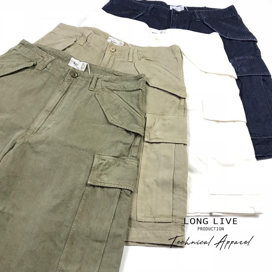 wtaps 18ss cargo shorts cotton denim beige, 男裝, 褲＆半截裙, 長褲