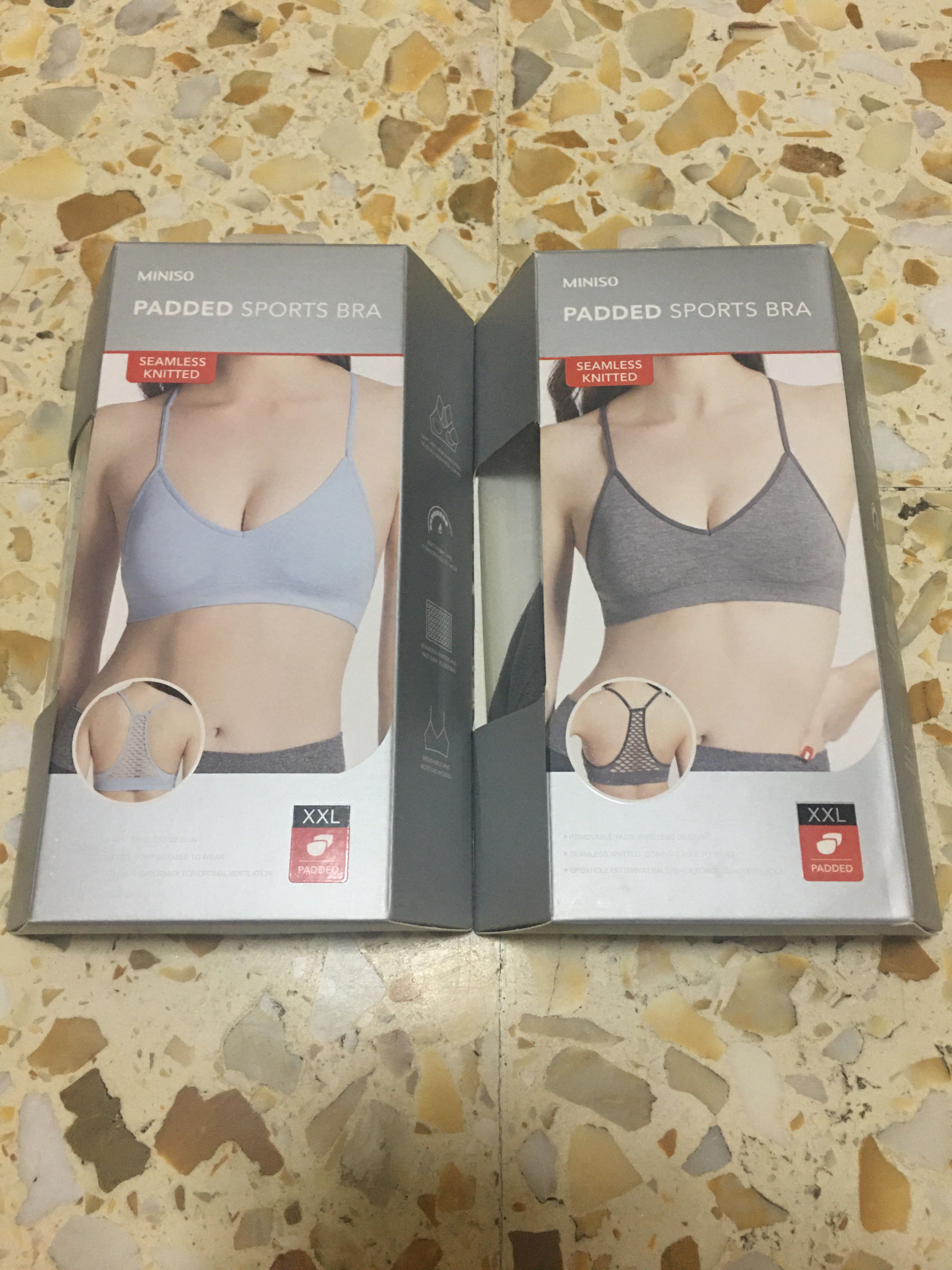 Miniso padded 2024 sports bra