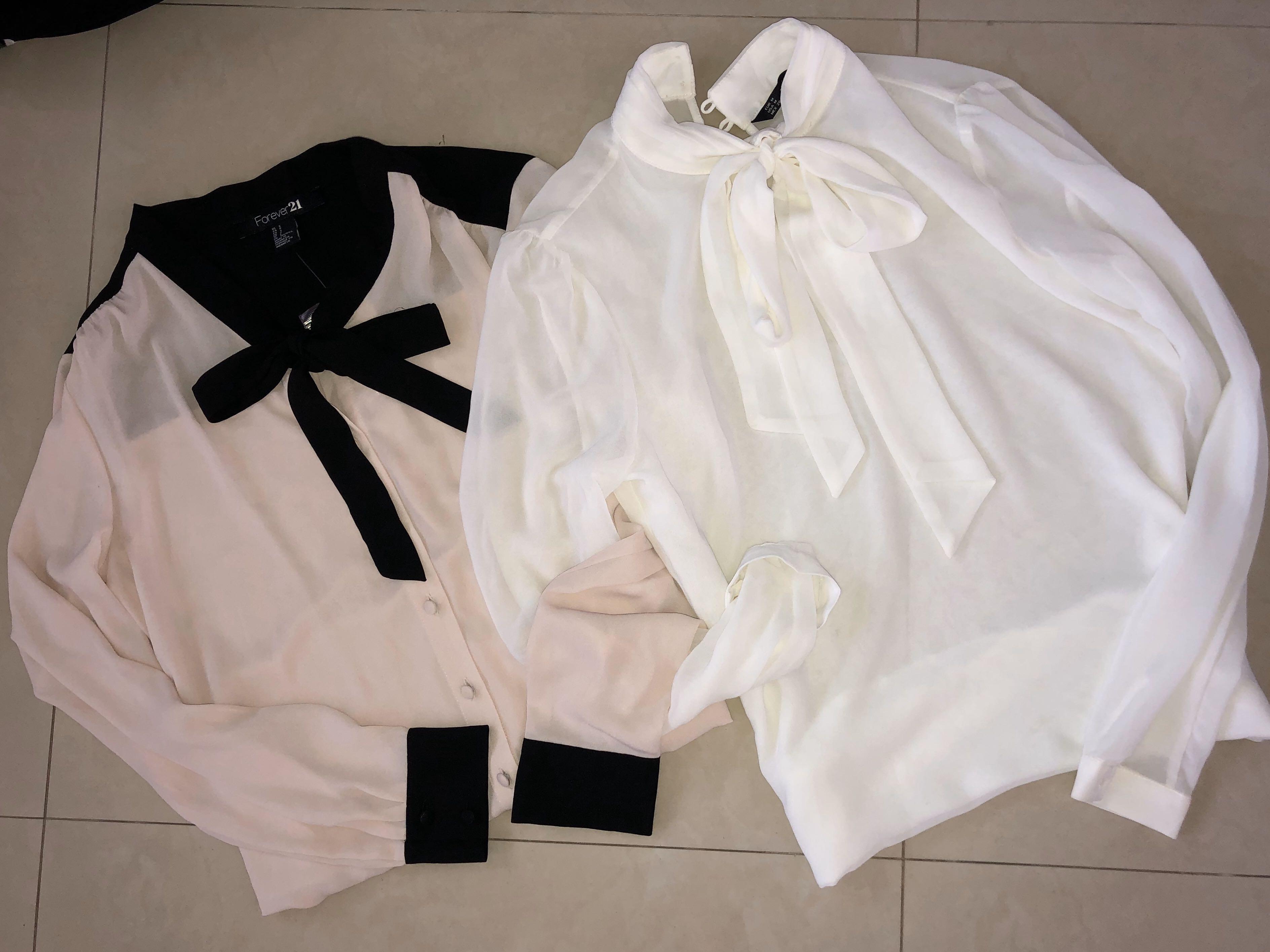 bow tie blouse forever 21