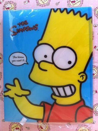 The Simpsons 阿森一族 20個袋 A4 文件夾 資料夾 藍色 Stationery 20 Pockets A4 Clear File Folder