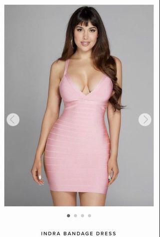 Marciano Pink Bandage Dress