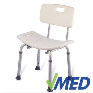 Shower Chair Aluminum Rust Free Adjustable Deluxe bench