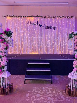 [SETUP] Stage Fairylight Backdrop for Wedding/ Event💕🧚‍♀️
