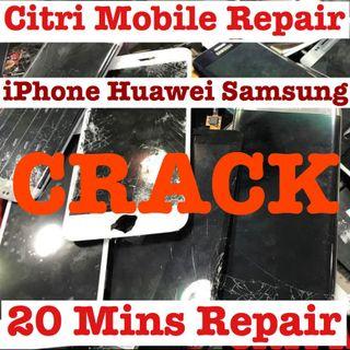 Huawei Mate 10 20 P10  iPhone Crack Back LCD Glass Repair