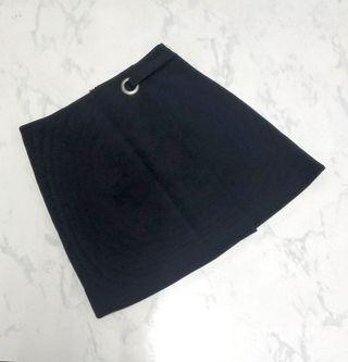 Black asymmetrical Skirt