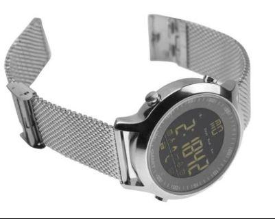 Steel Smart Watch Luminous Dial Pedometer Bluetooth Fitness