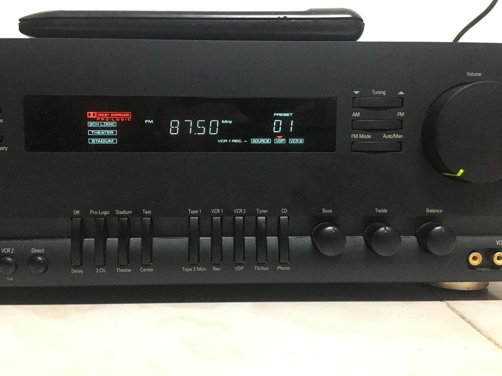 美國 Harman kardon avr 25 ii 家庭劇院 5.1 劇院 音響擴大機 DTS、數位杜比 有遙控器, 耳機及錄音音訊設備