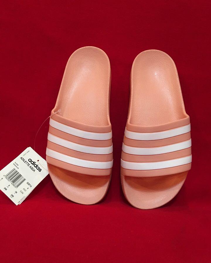 Adidas Adilette Aqua slide size 7 US, Women's Fashion, Shoes, Flats \u0026  Sandals on Carousell