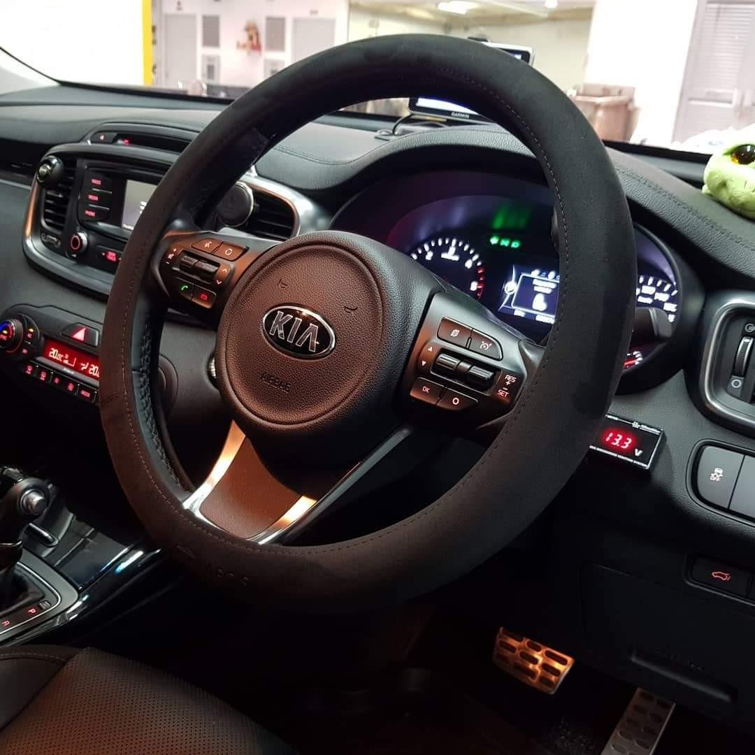 AEGIS Alcantara steering cover, Car Accessories, Accessories on Carousell