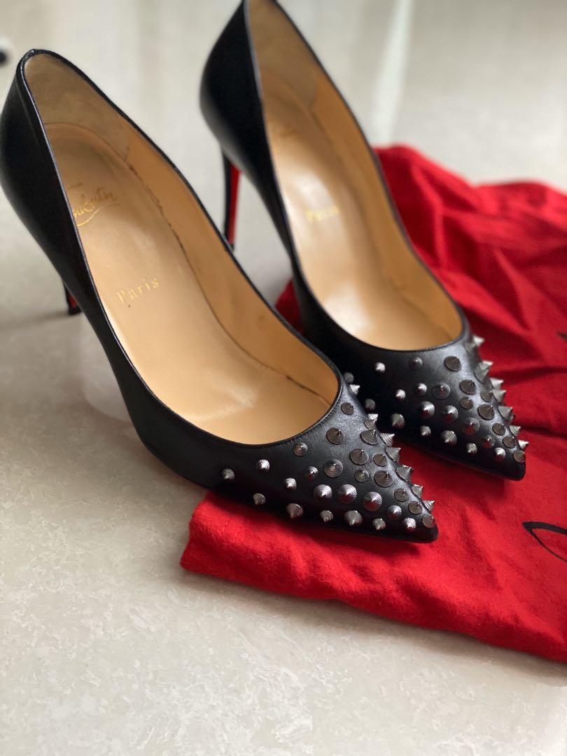 red heels with spikes