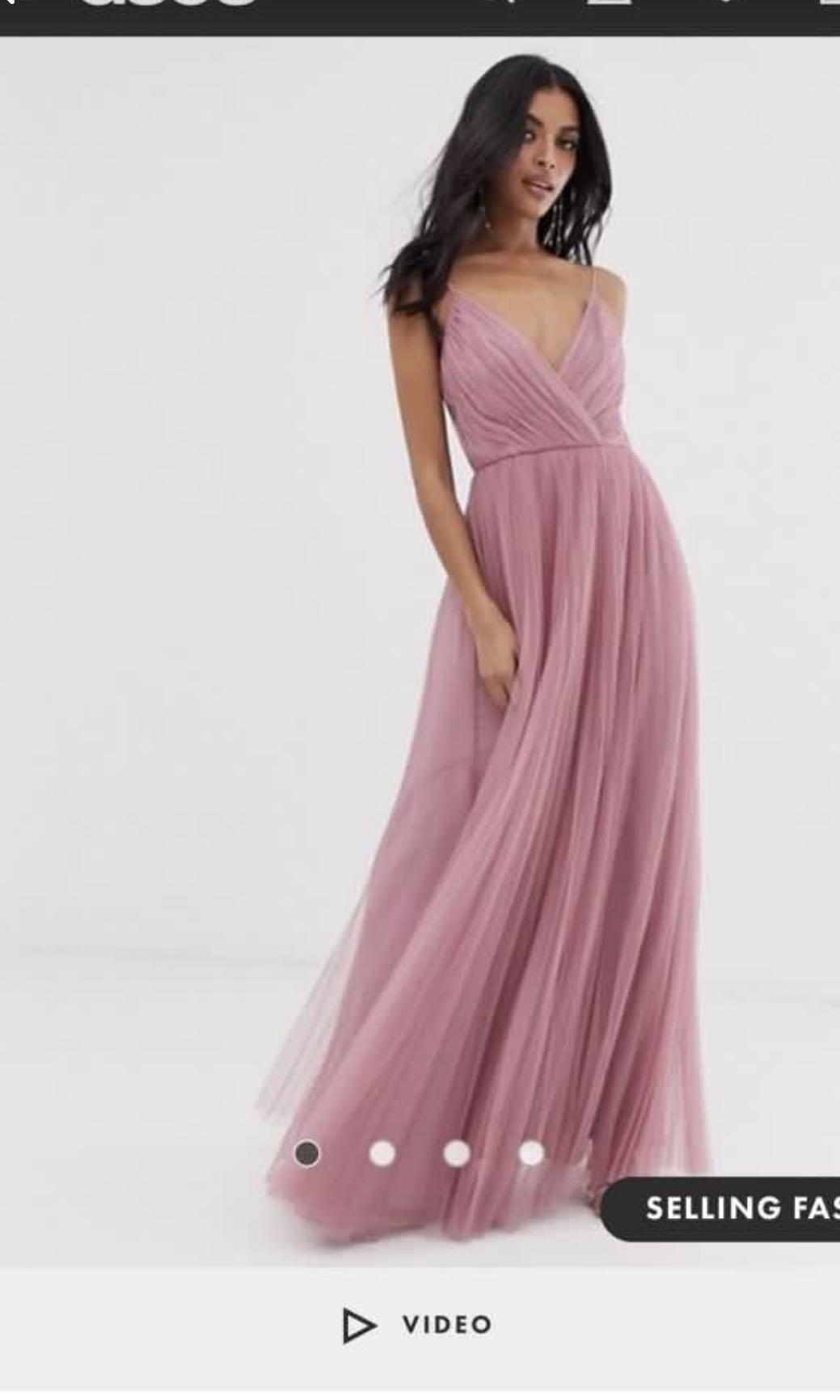 Cami pleated tulle maxi dress hotsell