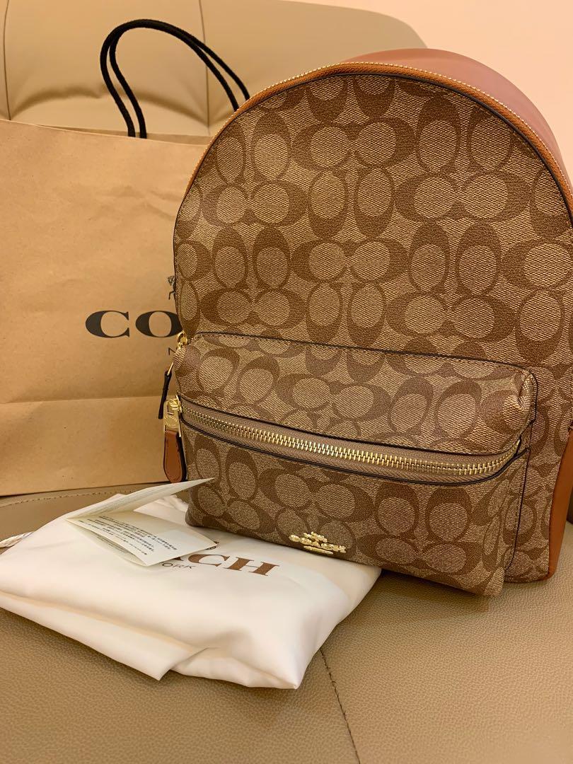 Authentic coach 32200 women backpack medium Charlie monogram