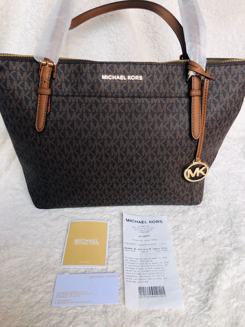 Authentic Michael Kors Ciara Brown Tote Bag with Tag, Women's Fashion, Bags  & Wallets, Tote Bags on Carousell