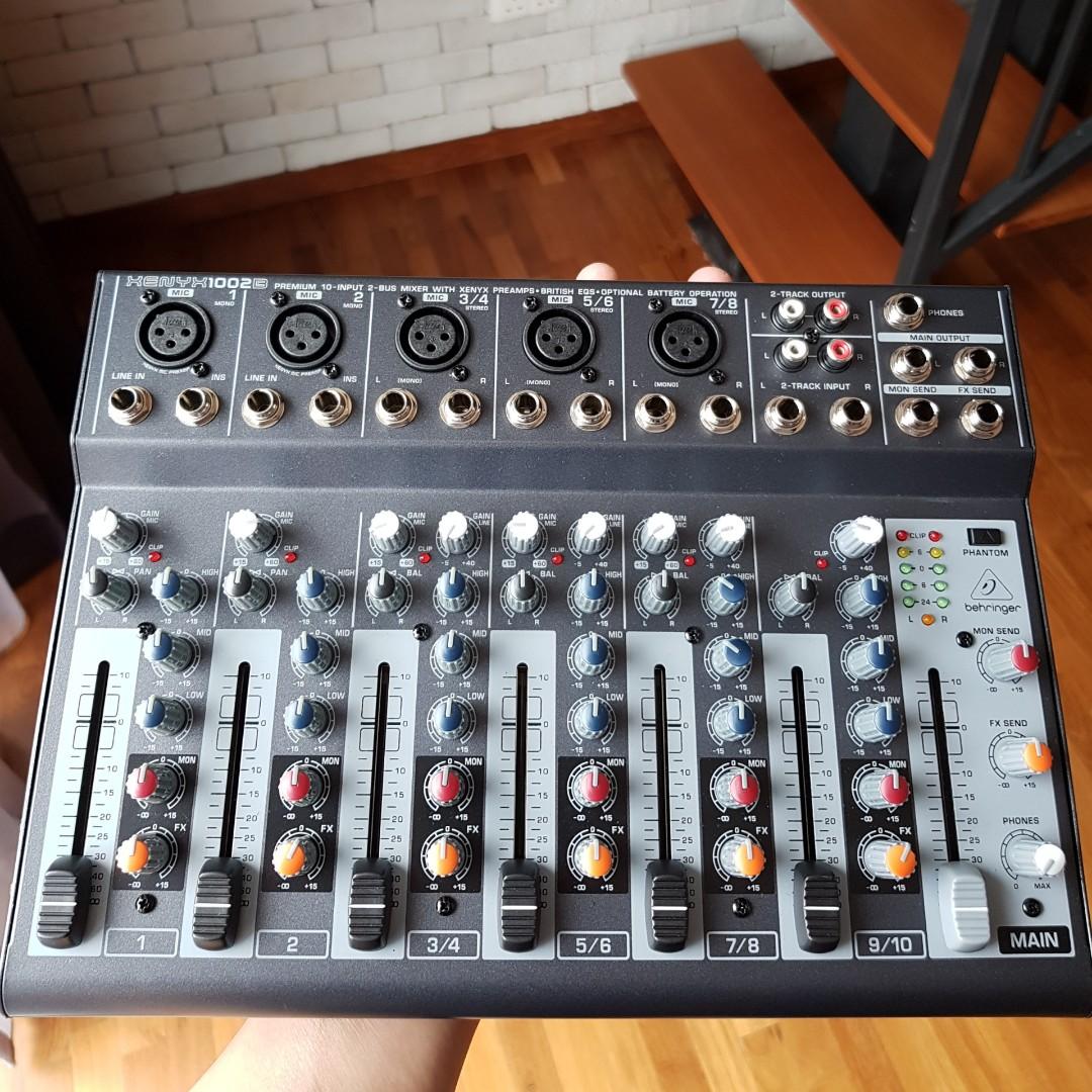 Behringer Xenyx 1002B Battery Powered Mixer, Audio, Soundbars, Speakers   Amplifiers on Carousell