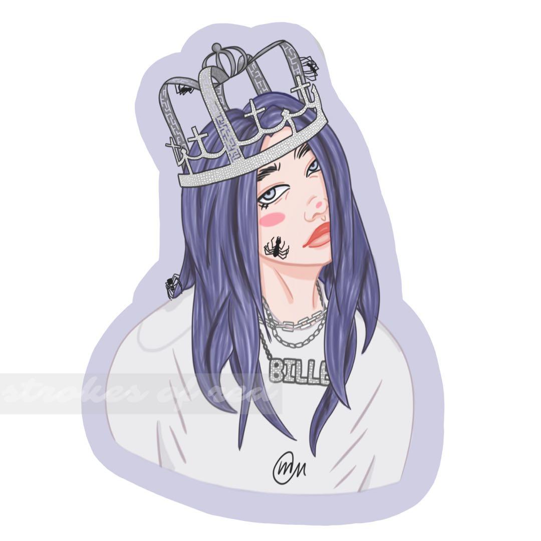 billie eilish stickers hobbies toys stationery craft stationery school supplies on carousell