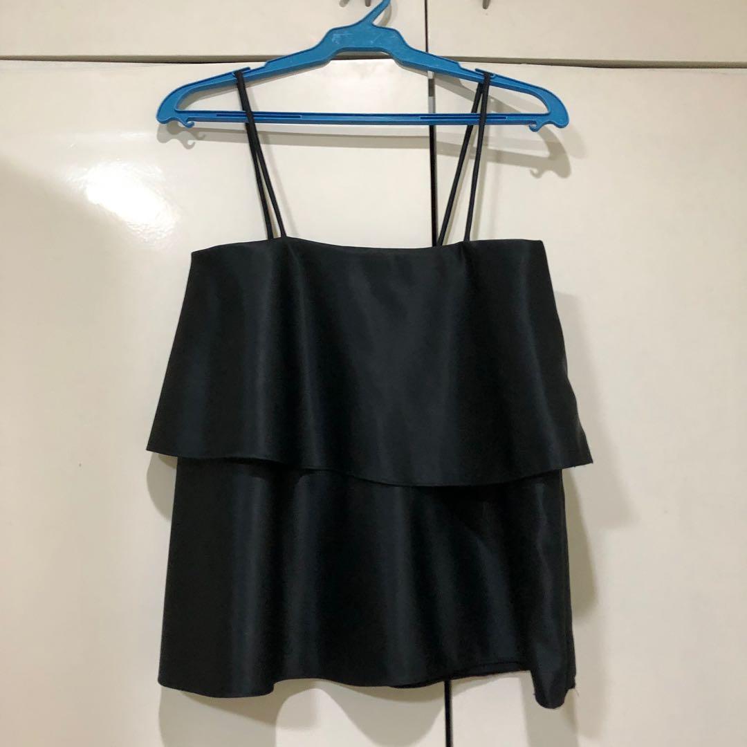Black later top (Category: Sleeveless) located in Manila. Submitted by gppp21 (Listing ID 281234968, Image 2). Description: Bust:33in Waist:26in.