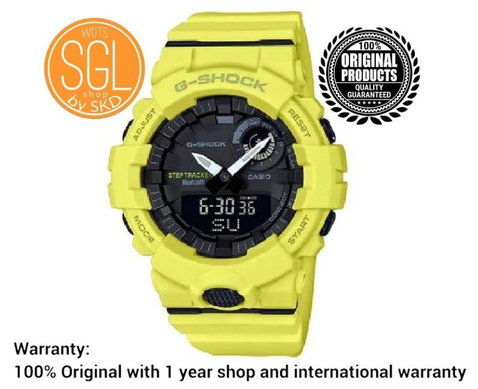 Casio G Shock Neon Color Analog Watch with Bluetooth Connection