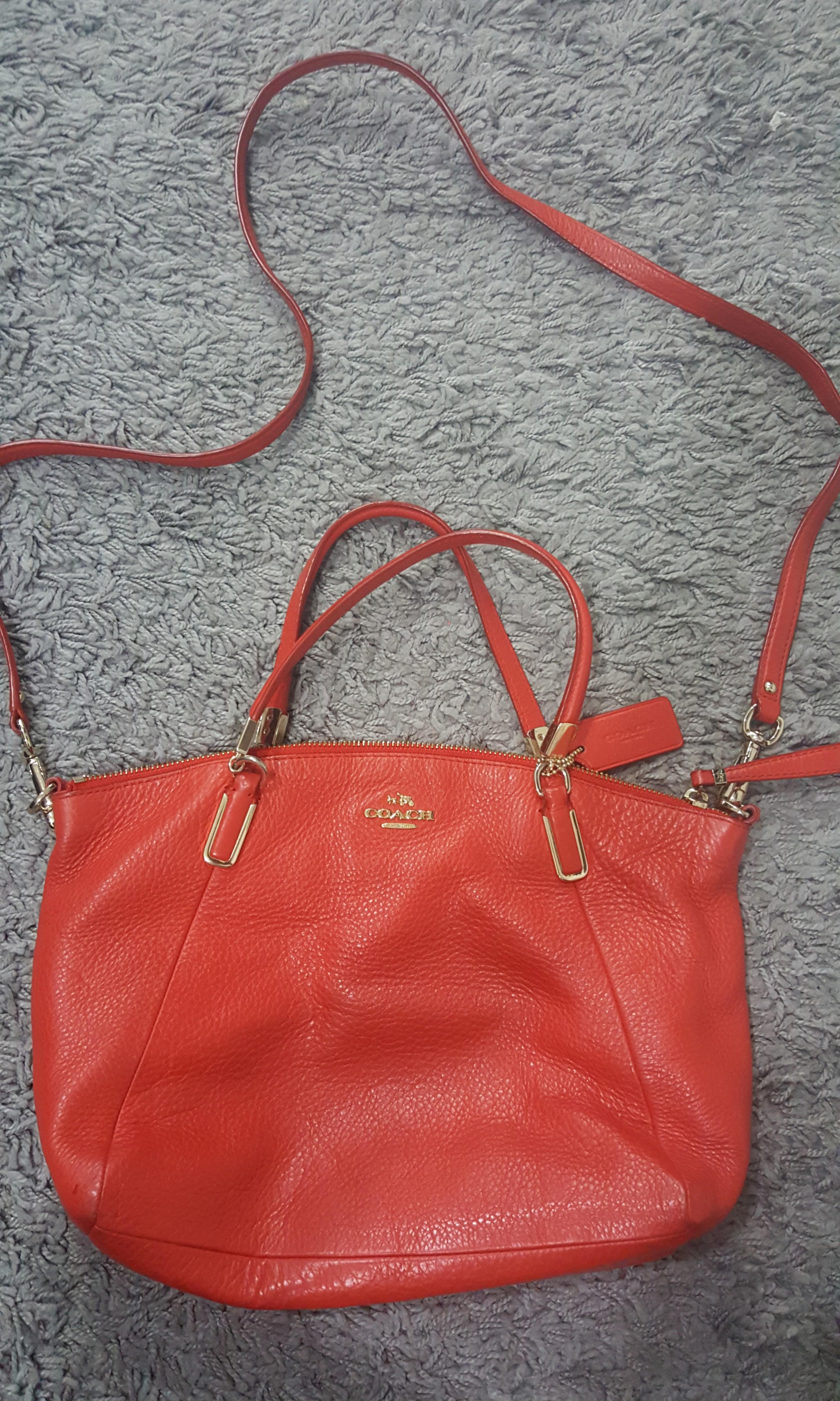 Coach small discount kelsey red