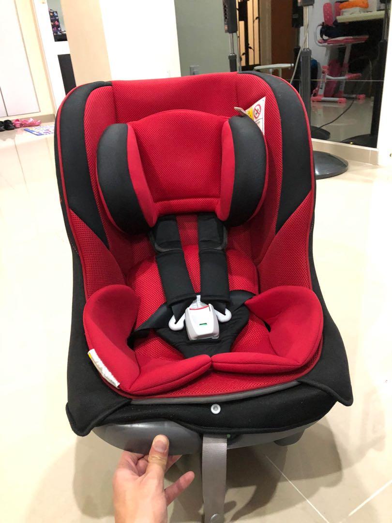 Combi Coccoro EG Baby Car Seat Red Babies Kids Going Out Car Seats on Carousell