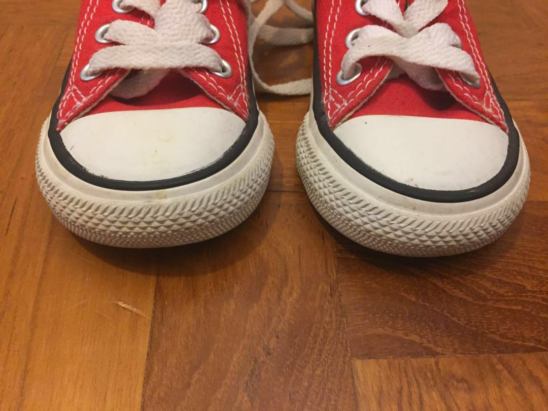 Converse Red Baby Toddler Shoes size EUR 21 Babies Kids Babies Kids Fashion on Carousell
