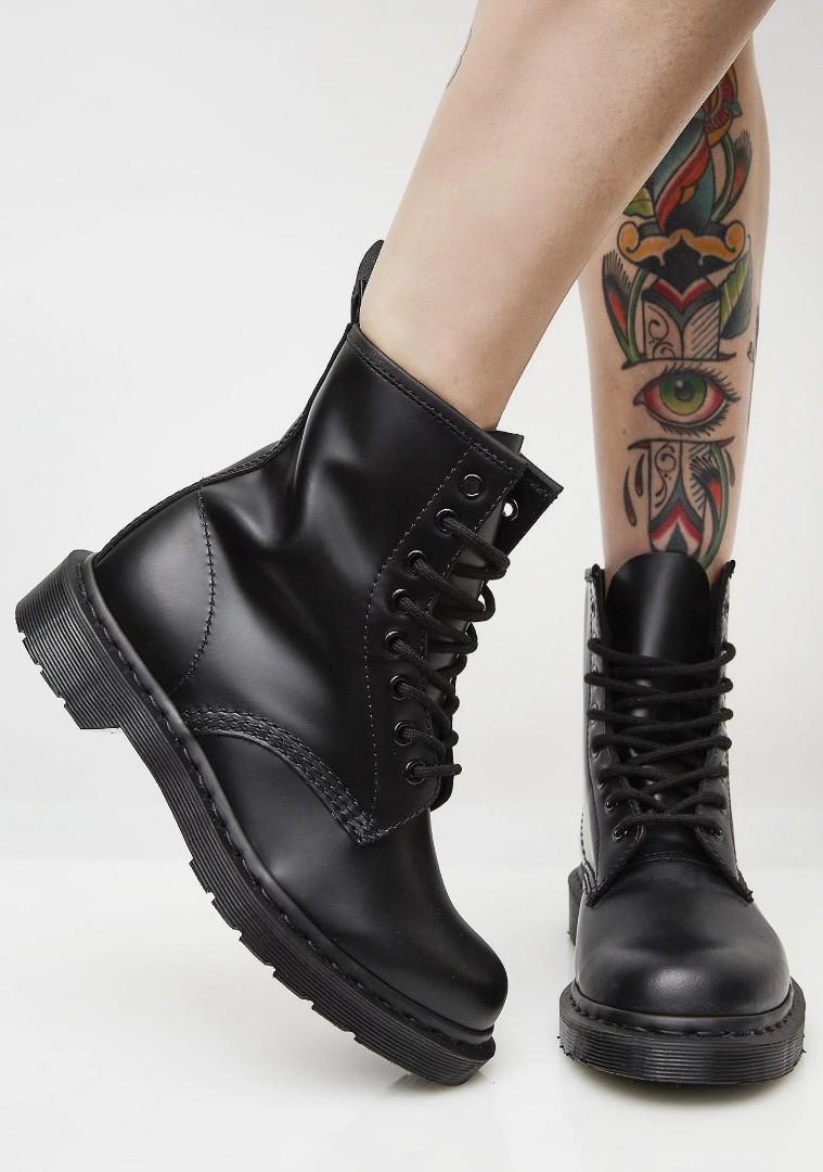 1460 mono black smooth
