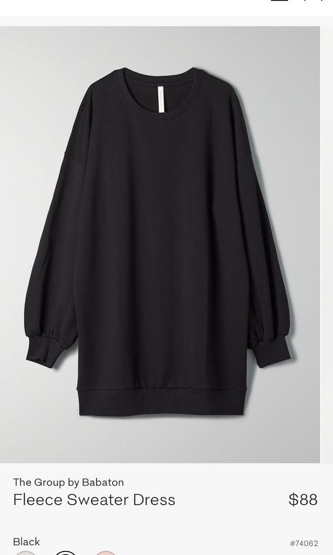 Fleece sales sweater dress