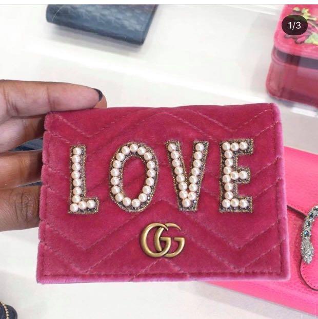 gucci pink velvet