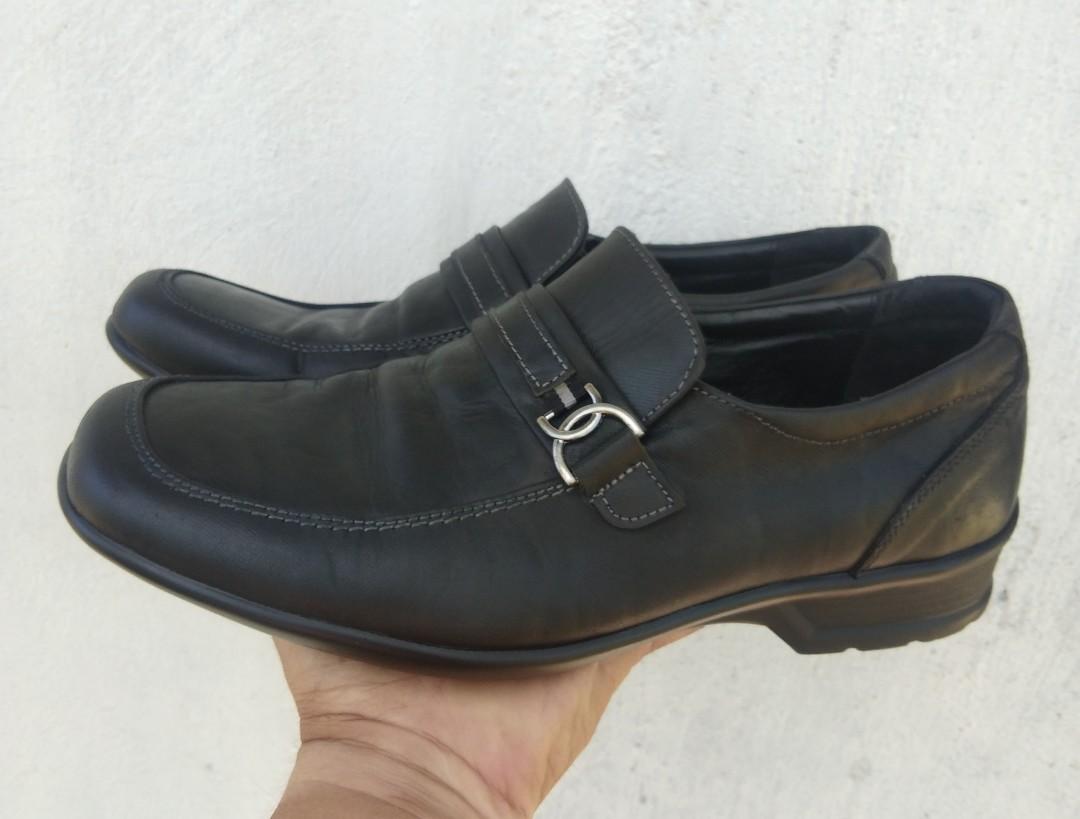 hush puppies black formal shoes for men