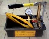 HYDRAULIC PRESSURE TEST PUMP T 508 (Category: Construction Tools & Equipment) located in Caloocan City. Submitted by edgar.mondejar (Listing ID 281185359, Image 1). Description: HYDRAULIC PRESSURE TEST PUMP 1 UNIT CAPACITY : 5 MPA/ 650 P.S.I. MODEL : T 508 BRAND : KYOWA MADE ; JAPAN.