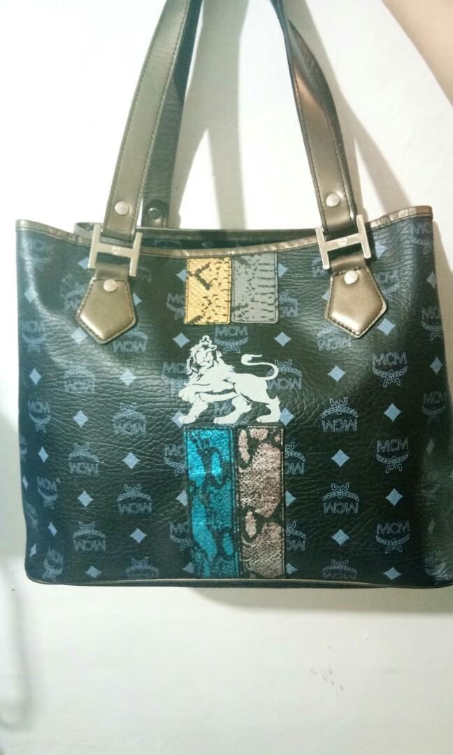 MCM Lion Tote Bags