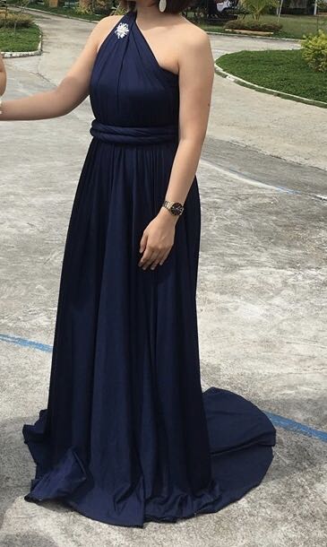 Dark blue hotsell infinity dress