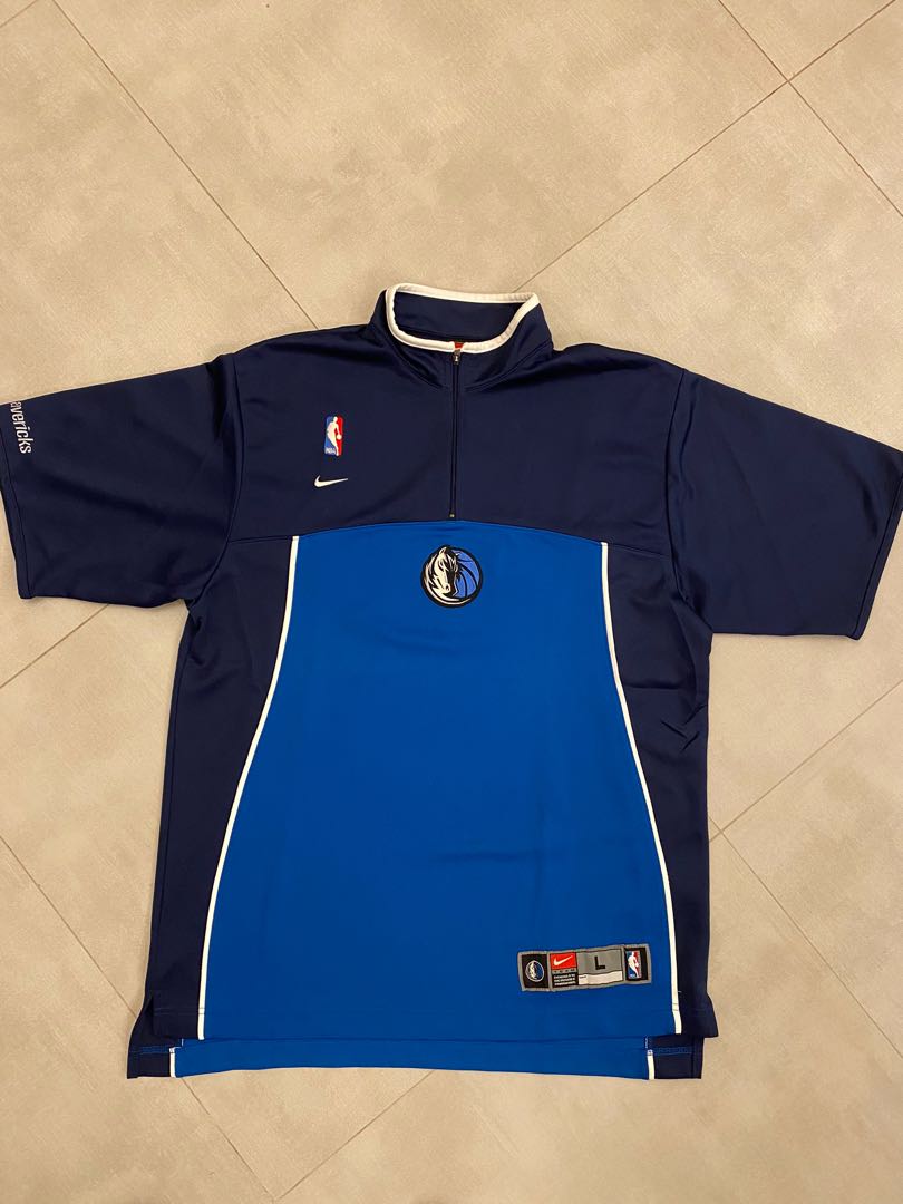 Nike NBA Shooting Shirt Dallas, 男裝, 上身及套裝, Tshirt、恤衫、有領衫 Carousell