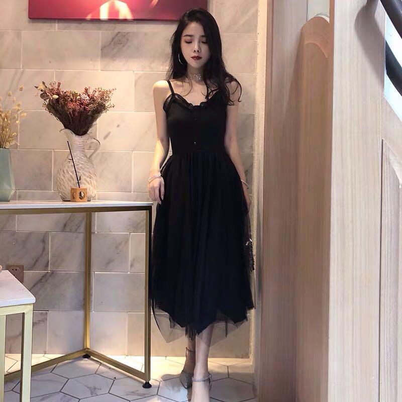 Plus size black spag dress with tutu Women s Fashion Muslimah